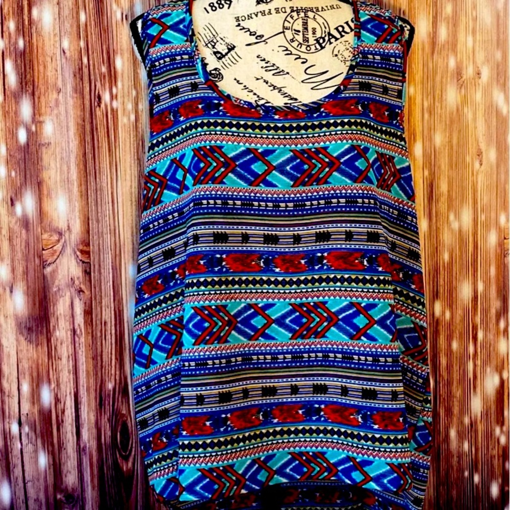 Mileage Tribal Print Tank